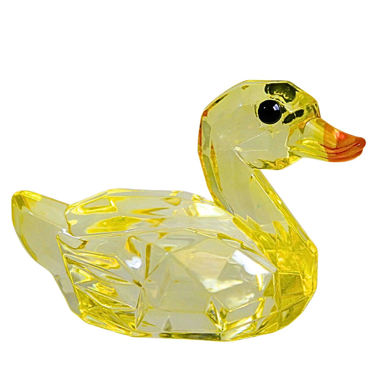 Crystal Expressions 1.75 In Duck Figurine Easter Figurine , Lightweight Spring Decor Spring Easter Duck
